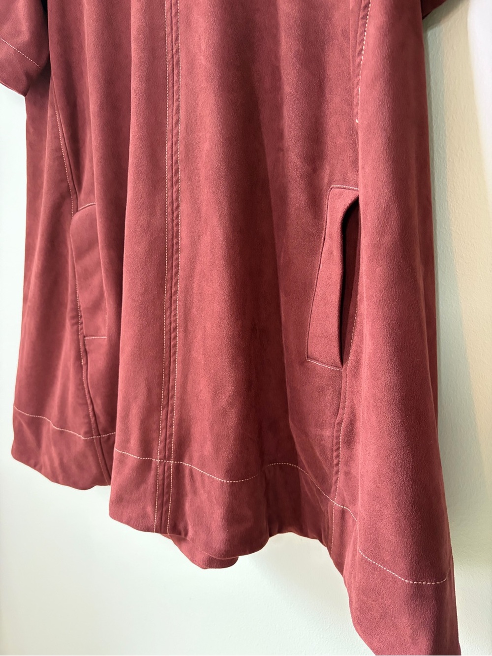 Maeve Anthropologie The Emmy Faux-Suede Short-Sleeve Mini Swing Dress - Picture 2 of 10